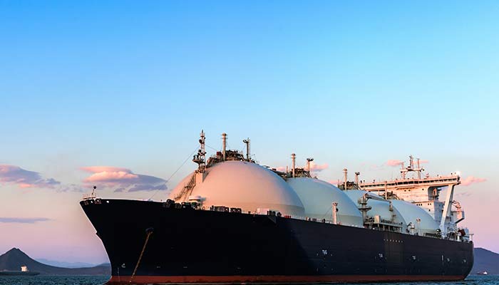 Tanker Ship on Ocean